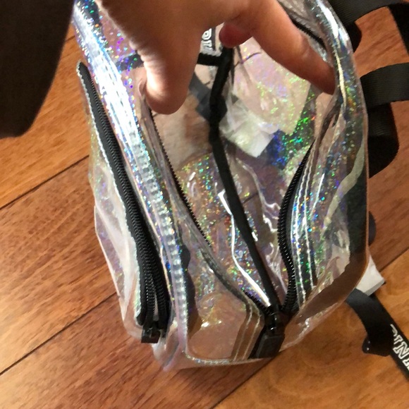 NWOT PINK Victoria’s Secret Clear Backpack - Picture 4 of 4